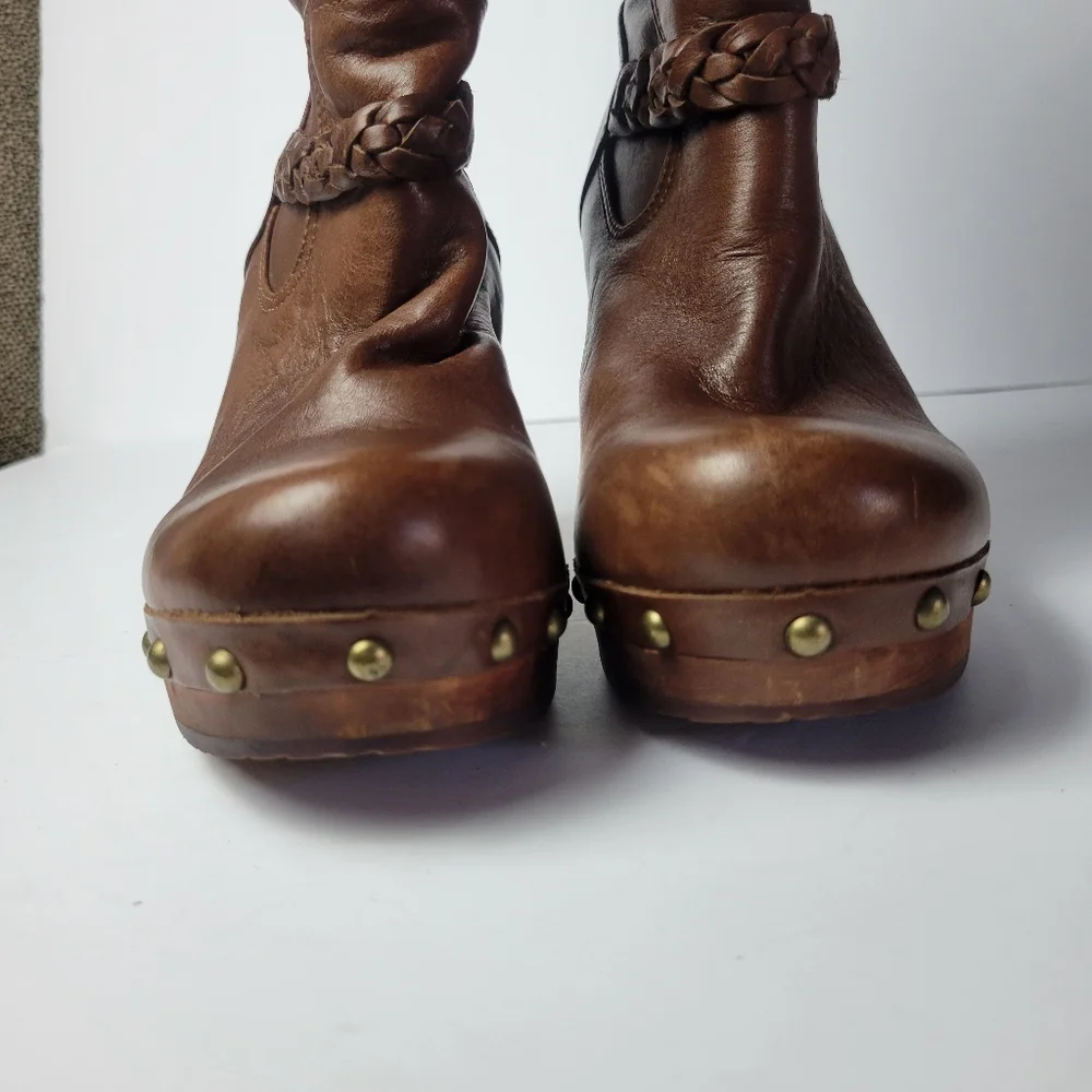 UGG Savana Leather Boots Size 6 - Picture 4 of 14